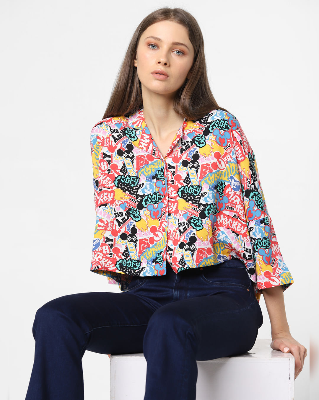 Buy White All Over Print Shirt | ONLY | 211739801