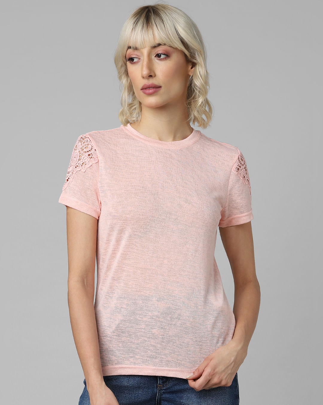 Buy Pink Lace Tops Online