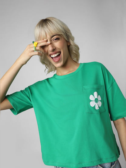 Green Cropped T-shirt