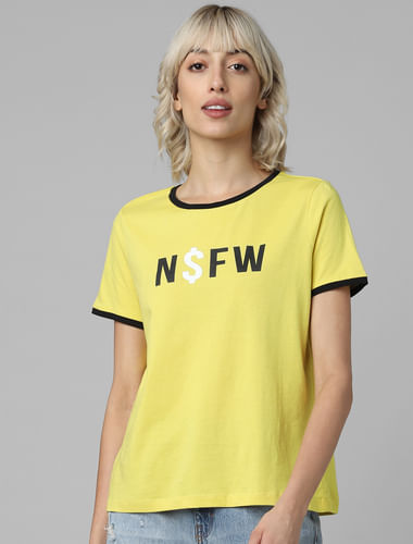 Buy ONLY Yellow T shirts Women in