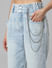 Blue High Rise Carrot Fit Jeans