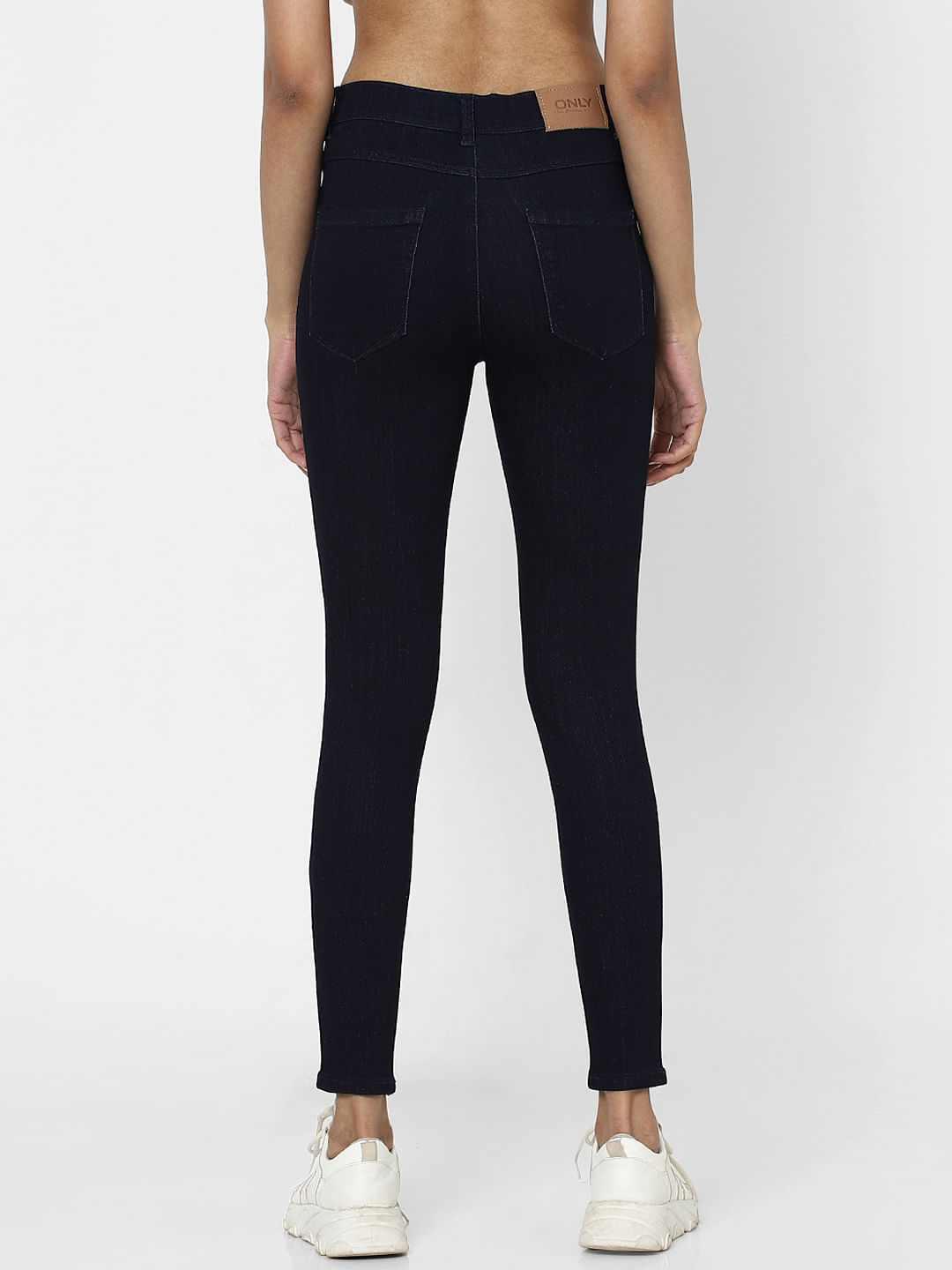 high rise jeggings black