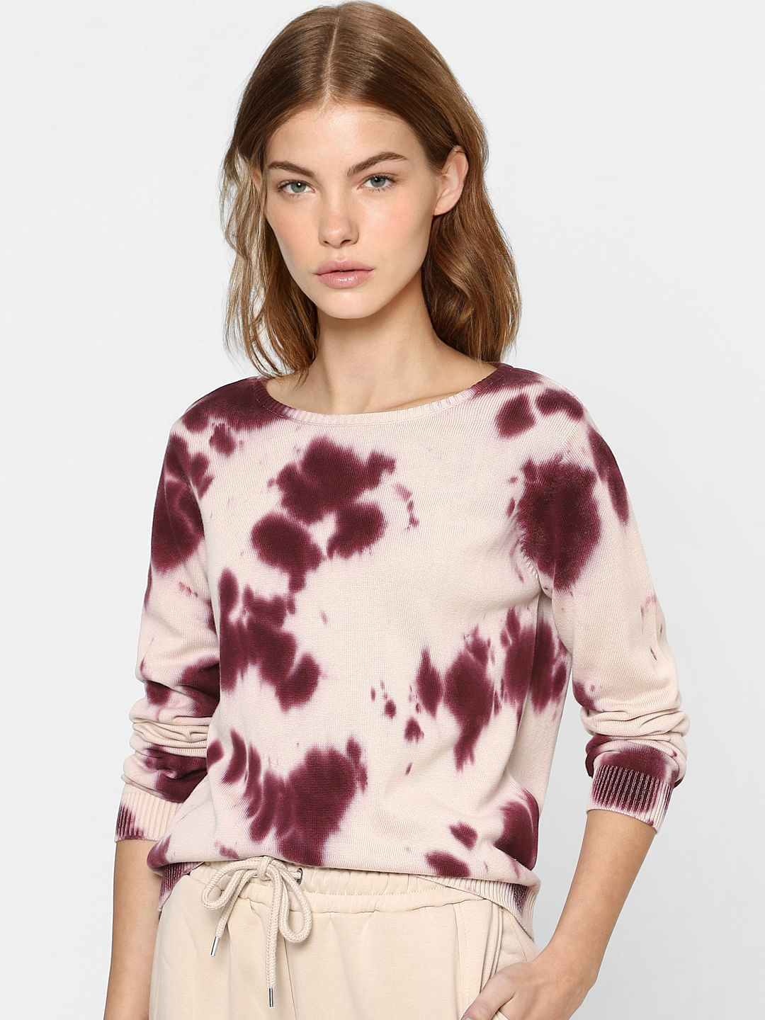 Tie dye clearance knit sweater