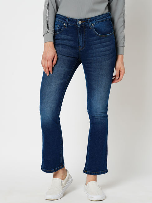 JDY by ONLY Blue High Rise Flared Jeans