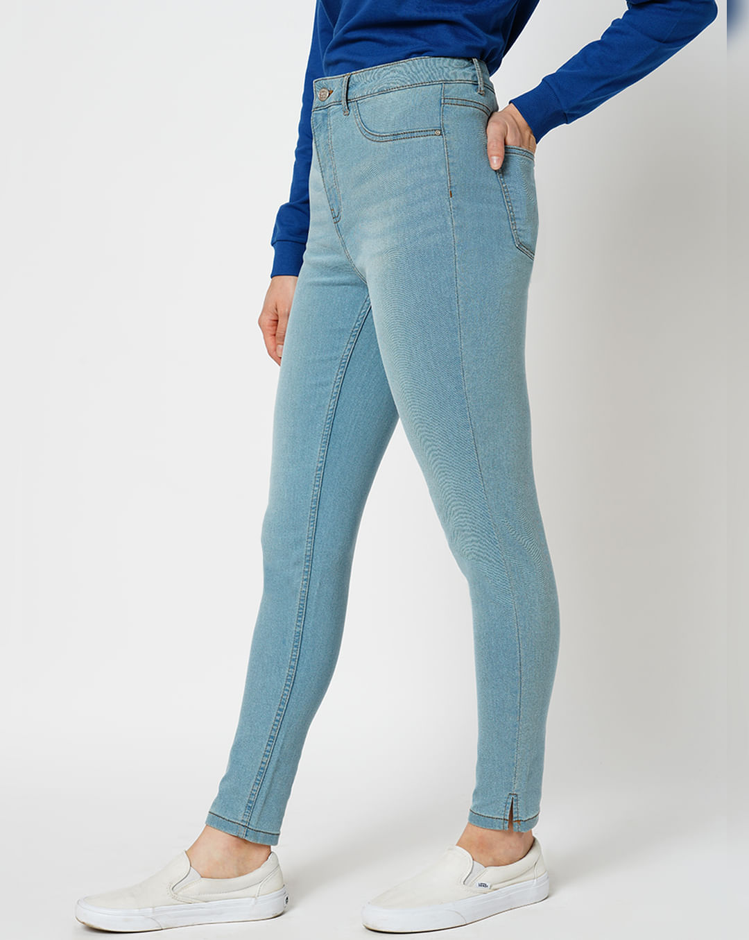 JDY by ONLY Light Blue High Rise Skinny Fit Jeggings