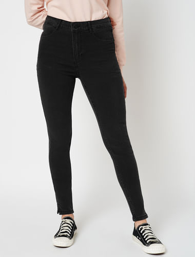 JDY by ONLY Grey High Rise Skinny Fit Jeggings