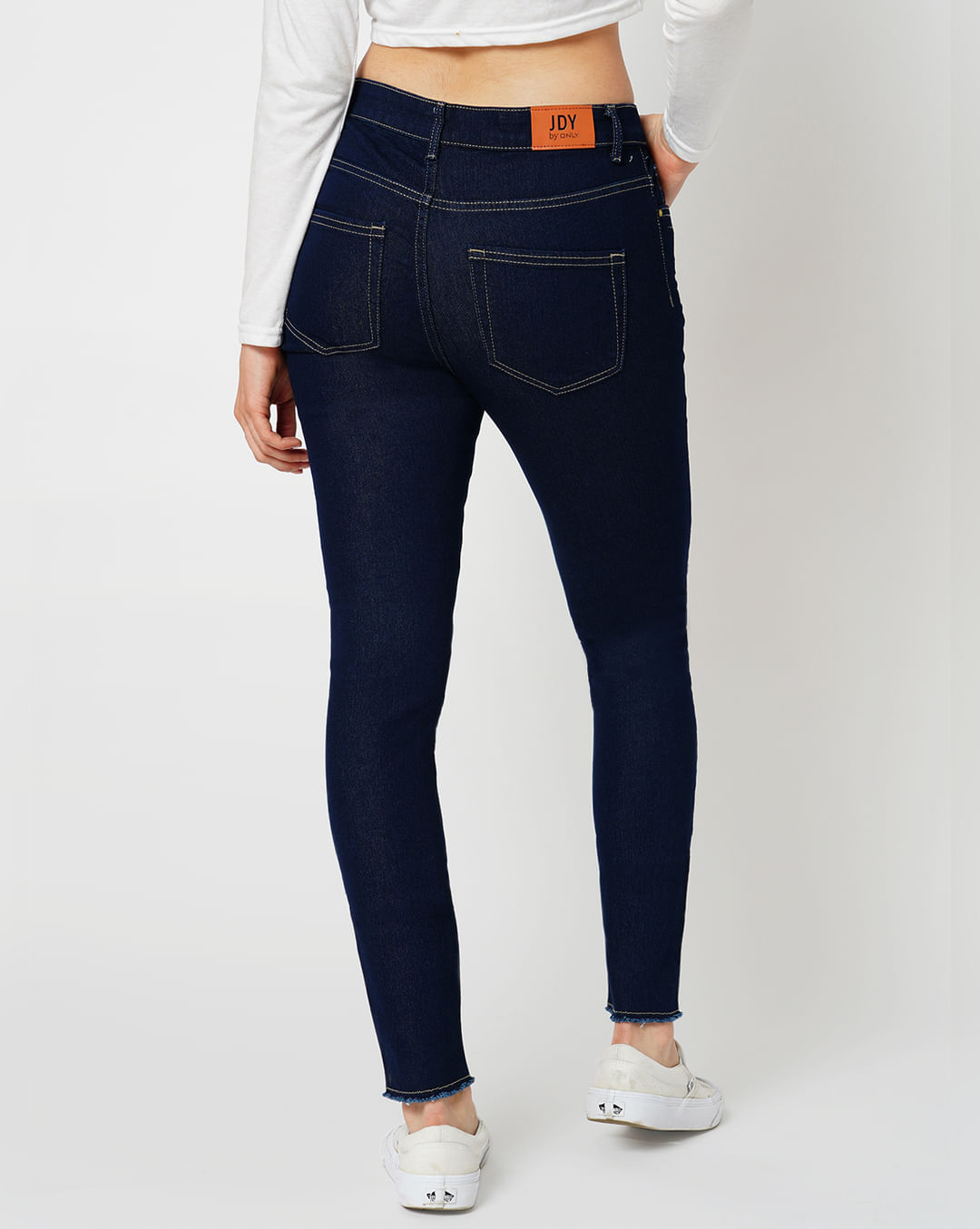 JDY by ONLY Dark Blue Mid Rise Skinny Jeans