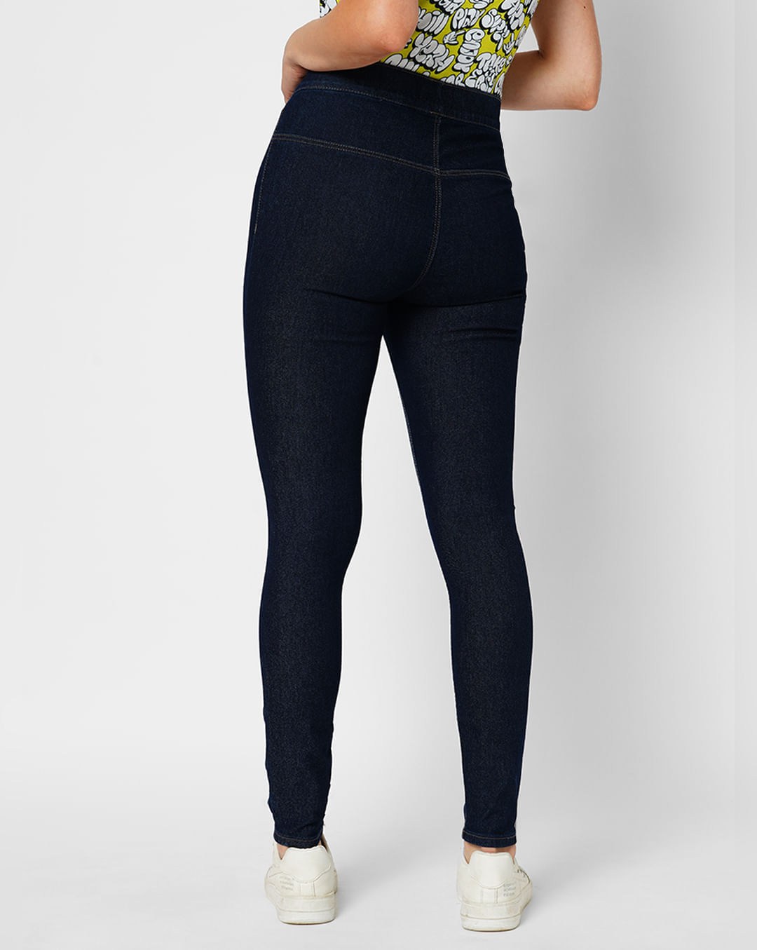 JDY by ONLY Dark Blue High Rise Super Skinny Jeggings