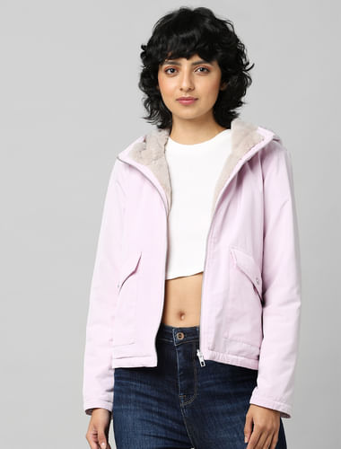 Lilac Reversible Hooded Jacket