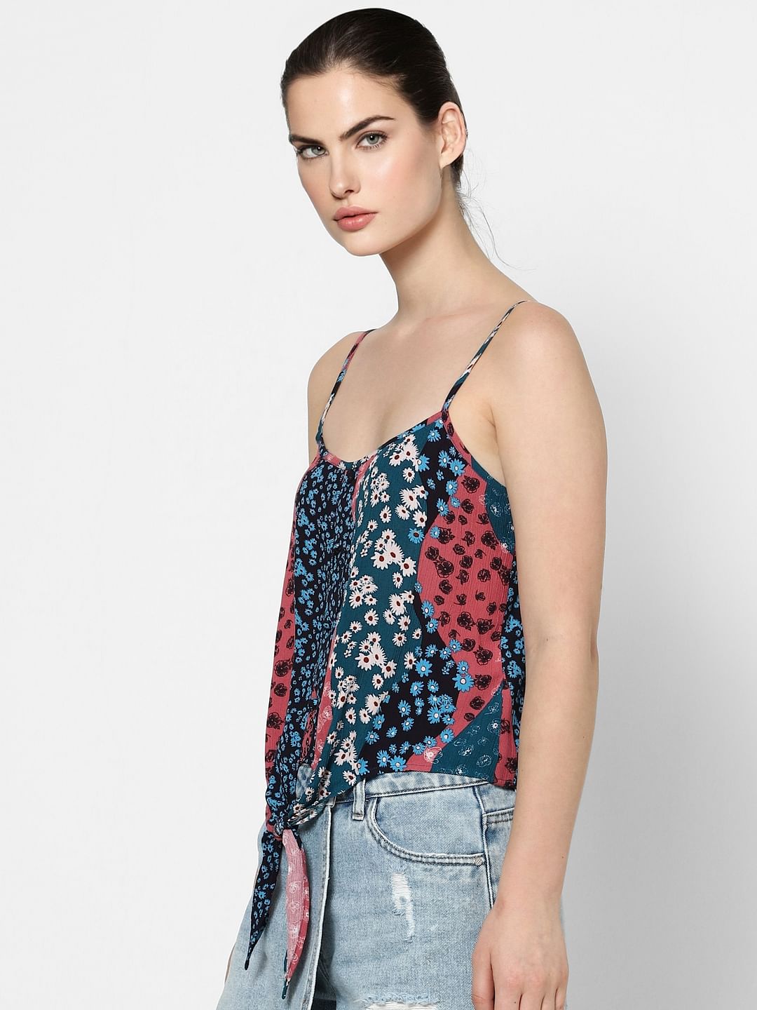 Floral hotsell strappy top