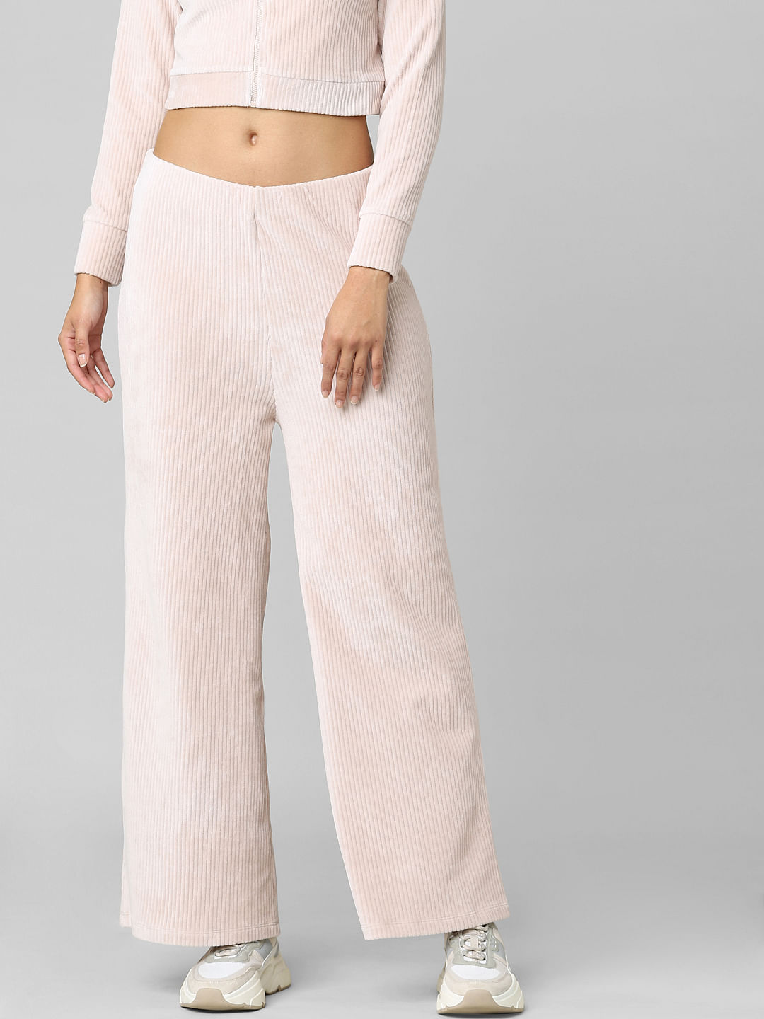 Buy Pink Straight Fit Trouser Pants Online  W for Woman