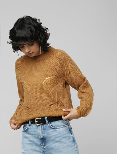 Brown Shimmer Pullover