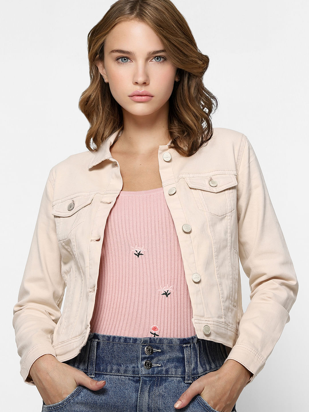 discount 98% SCORPIO vest Gray/Pink S WOMEN FASHION Jackets Combined 