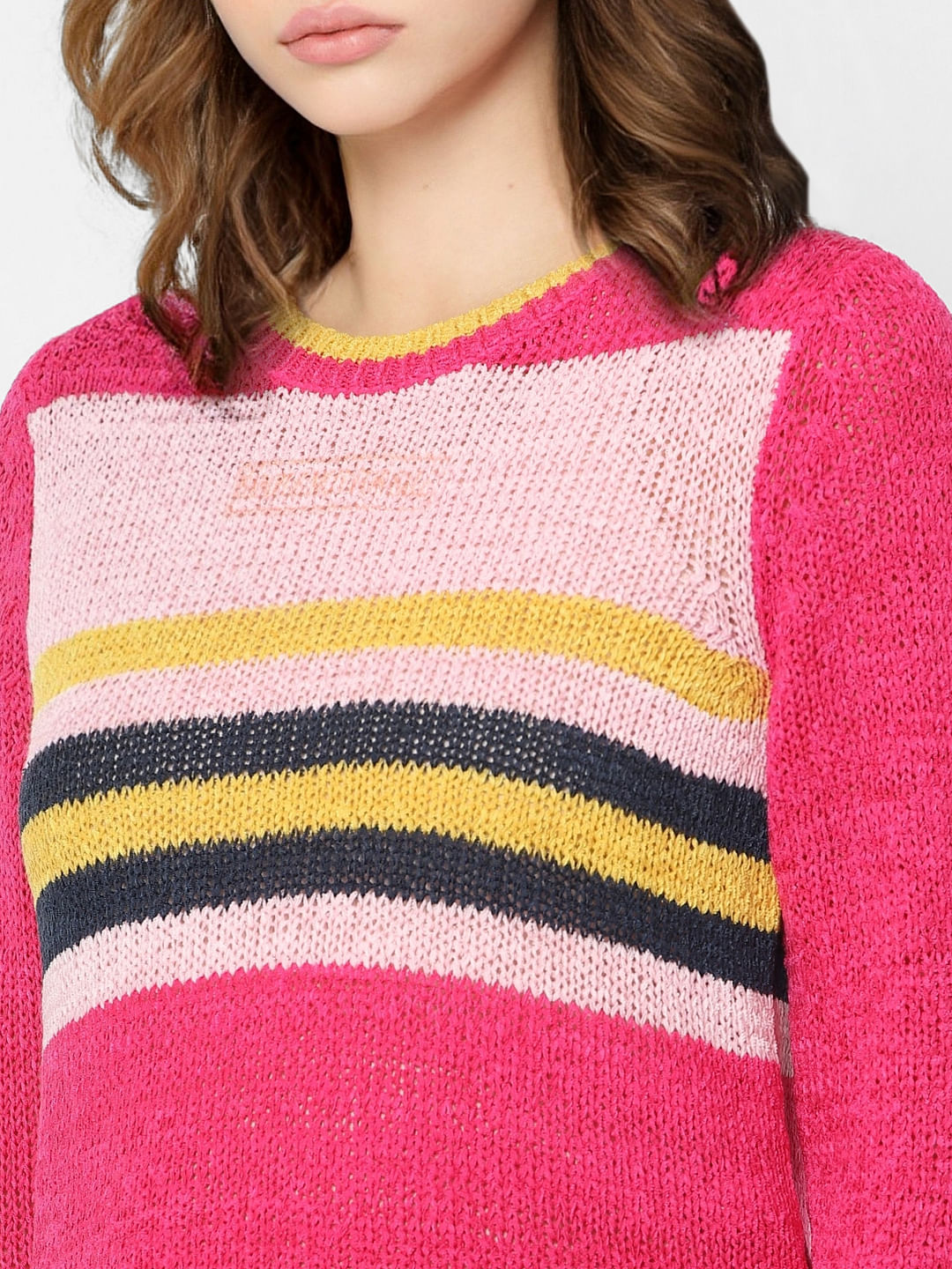 striped knitted jumper