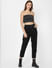 Black High Rise Carrot Fit Jeans