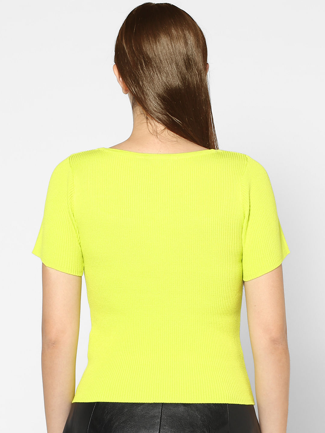 Neon yellow clearance womens top