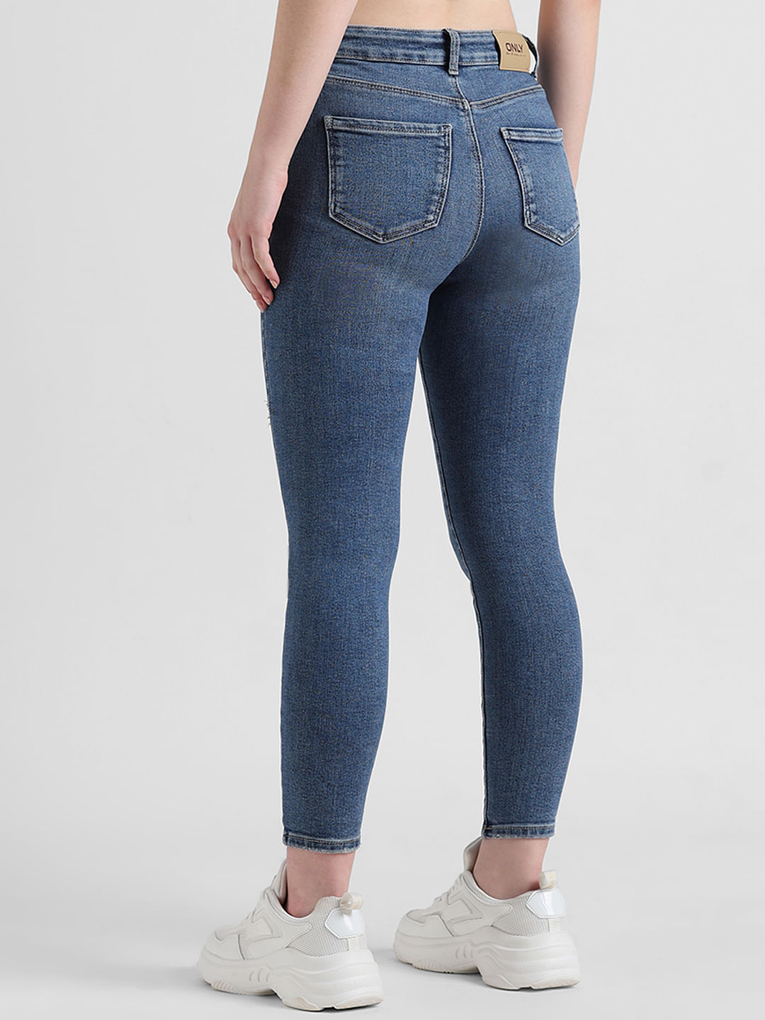 SP High Rise Distressed Ankle Skinny Jean(SP-P11516) – The Style Bar  Boutique