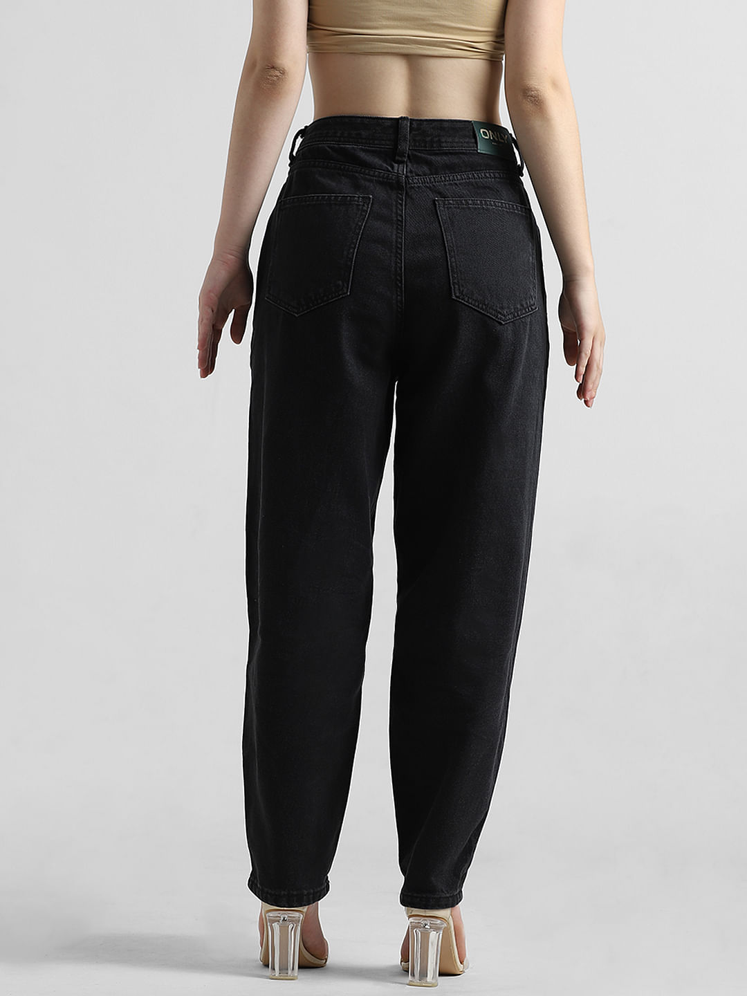 Washed Black Baggy Pants - COLORS