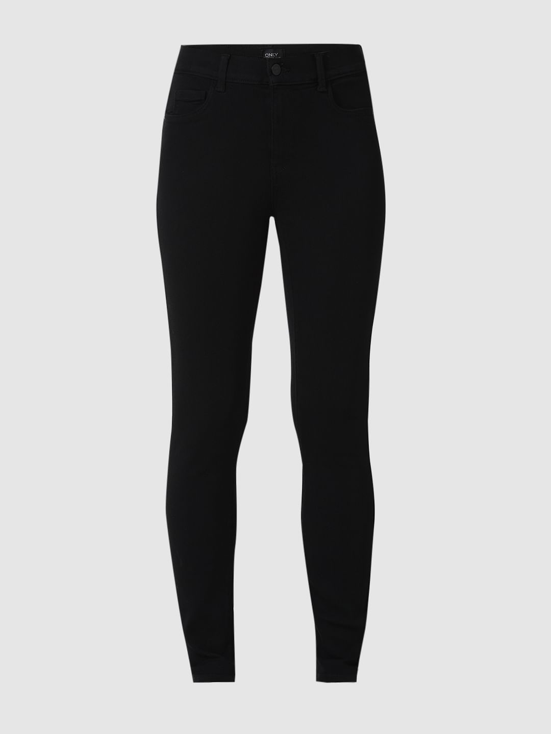 Buy Black Mid Rise Skinny Jeggings For Women ONLY