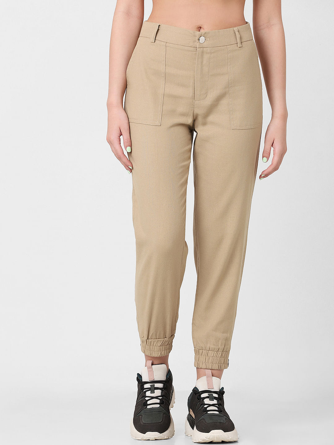 Cargo trousers - Khaki green - Ladies | H&M IN