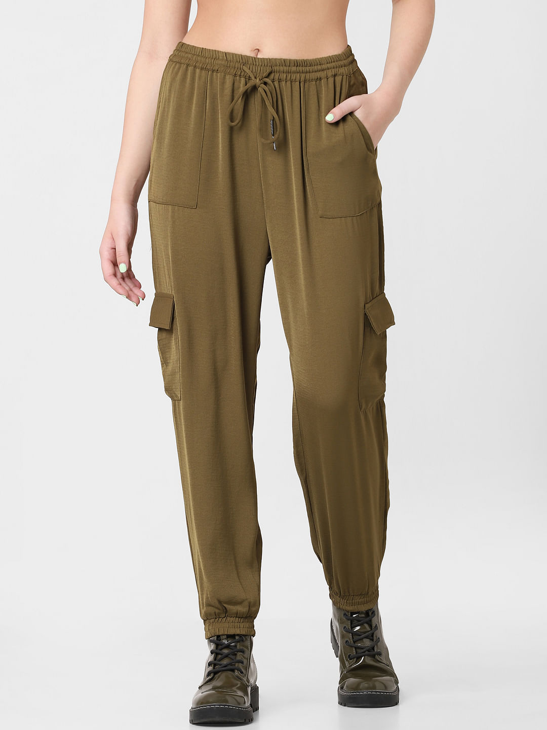 Army green sale sweatpants womens