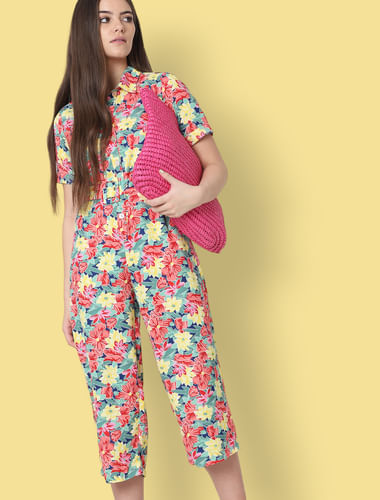 X FLABJACKS Multi-coloured Floral Jumpsuit