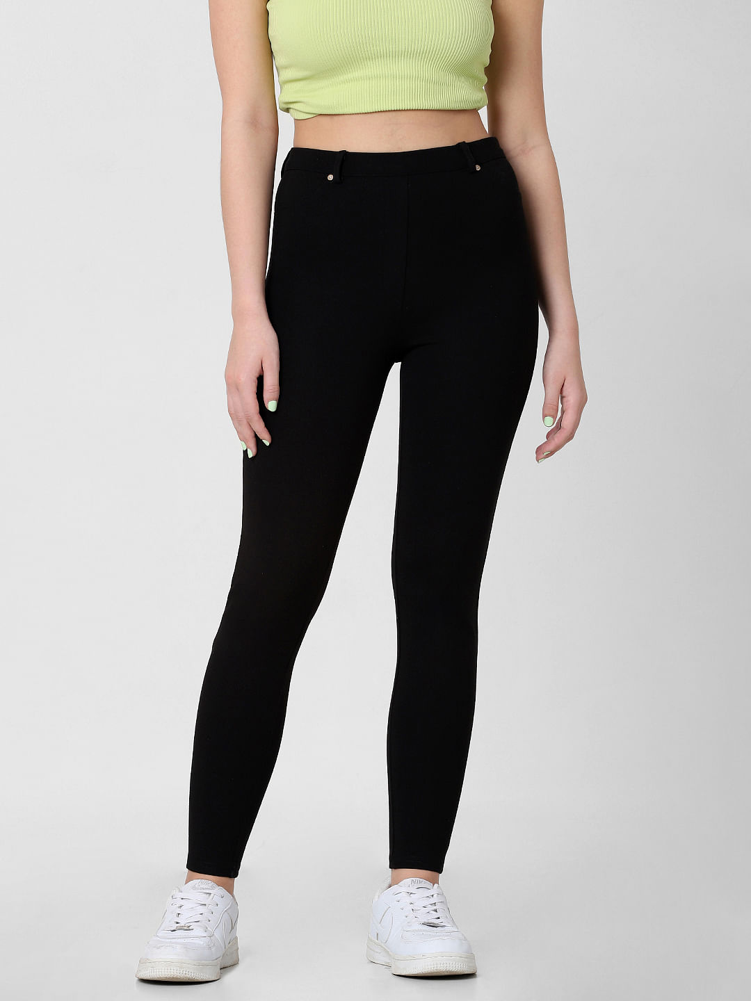 AND Bottoms Pants and Trousers  Buy AND Black Leggings Online  Nykaa  Fashion