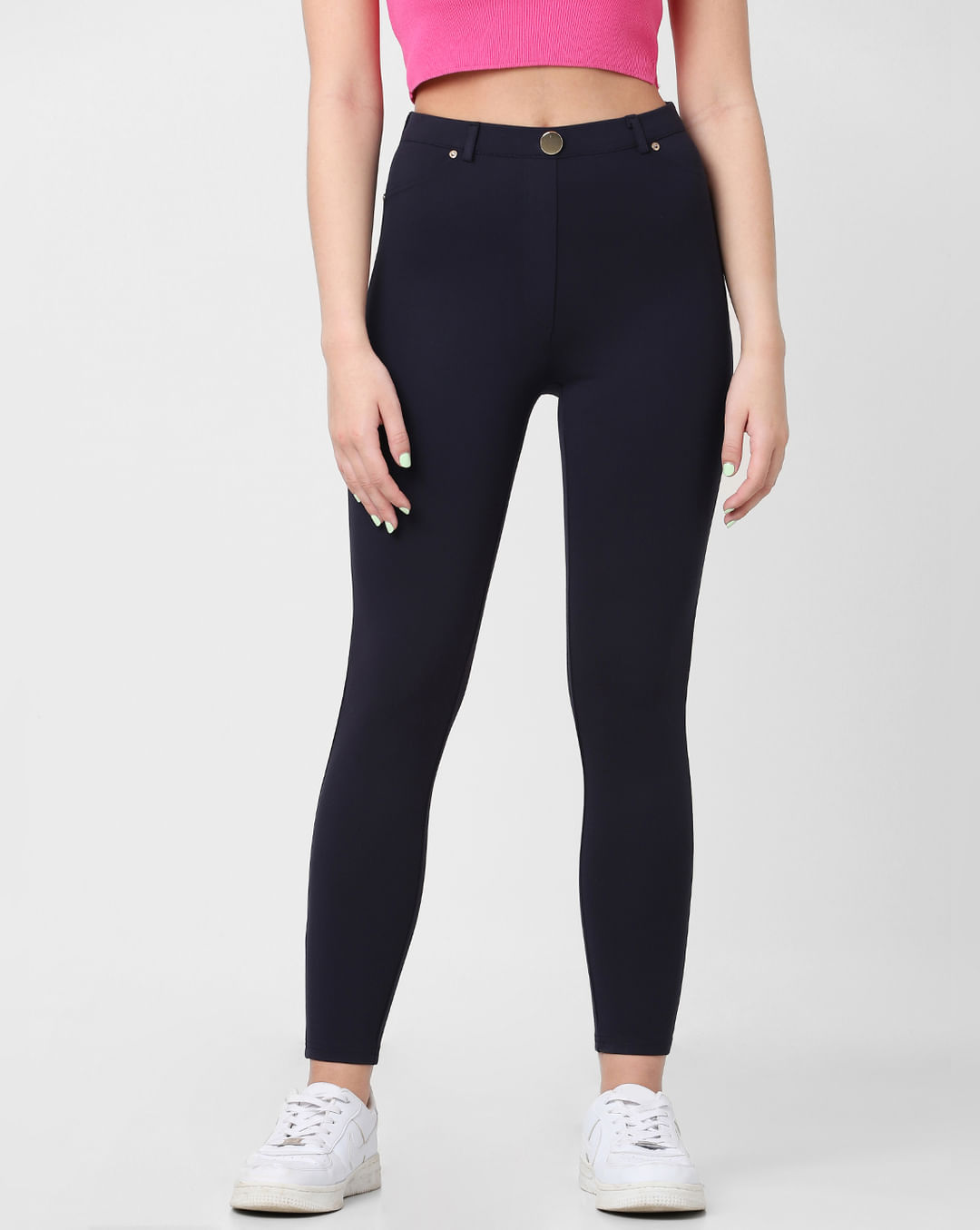 Denim & Co. Active Regulars Duo Stretch Legging with Wide
