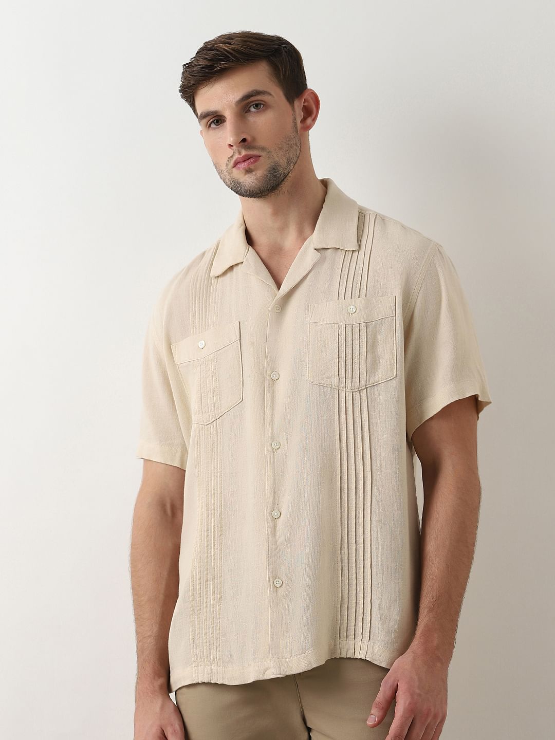 Buy Half Sleeve Shirts for Men Short Sleeve Shirts Online at SELECTED HOMME