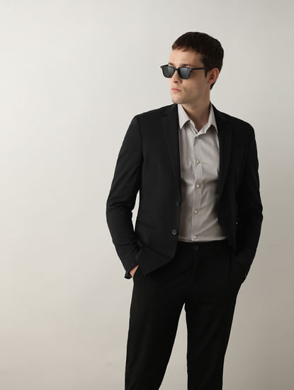 Black Formal Suit-Set Blazer