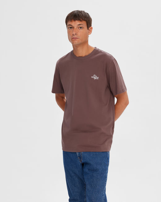 Brown Organic Cotton T-shirt