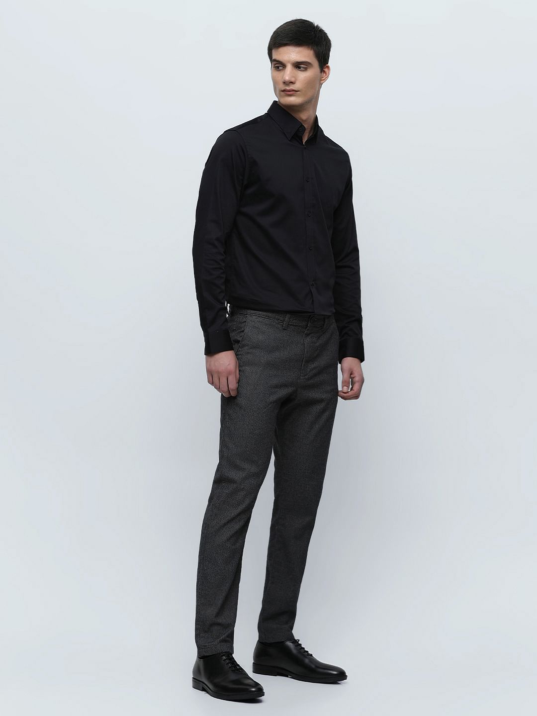 Black formal shirt and pant online