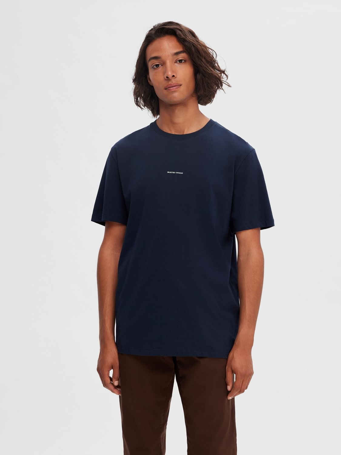 Navy blue t shirt combination online