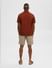 Rust Brown Contrast Tipping Polo T-shirt