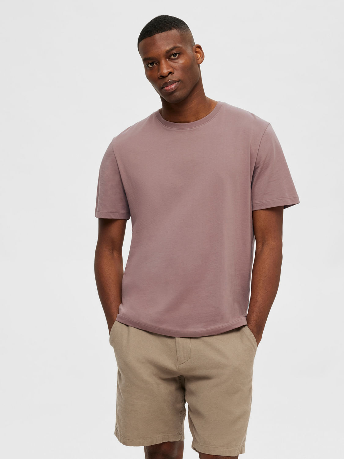 Buy Mauve Crew Neck T Shirts for Men Online at Selected Homme 408372