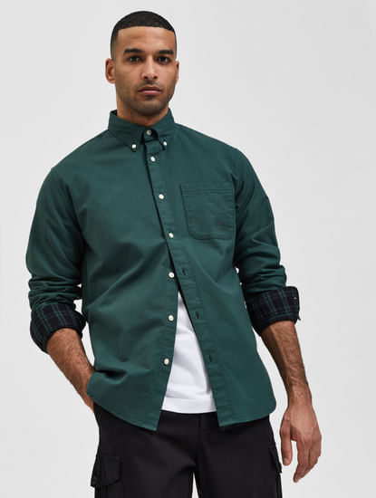 Green Oxford Flex Shirt