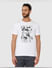 White Graphic Print Crew Neck T-Shirt