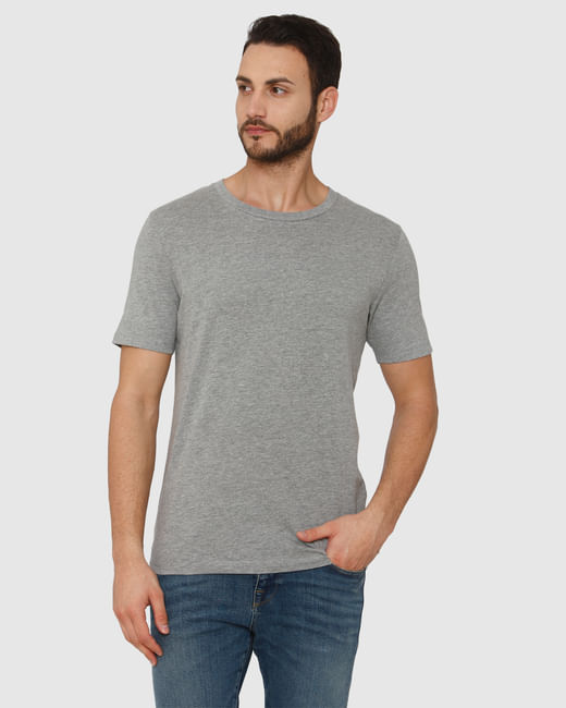 Grey Crew Neck T-Shirt