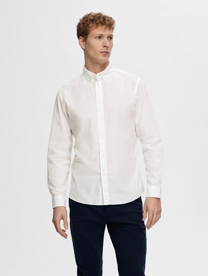 Buy White Shirts for Men, Plain White Shirt, White Formal Shirt