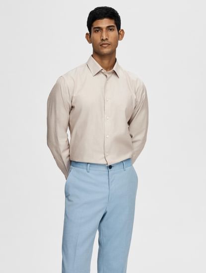 Sky Blue Khaki  Pants outfit men, Formal mens fashion, Formal men