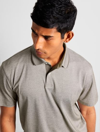 Light Brown Coolmax Polo T-shirt