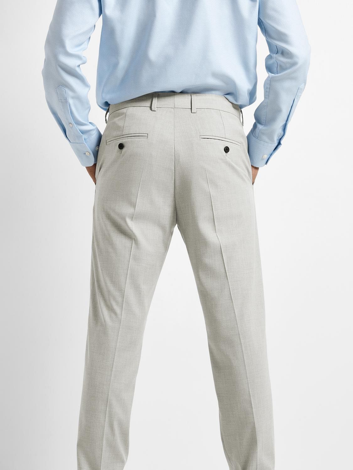 Buy Arrow Mid Rise Micro Check Formal Trousers - NNNOW.com