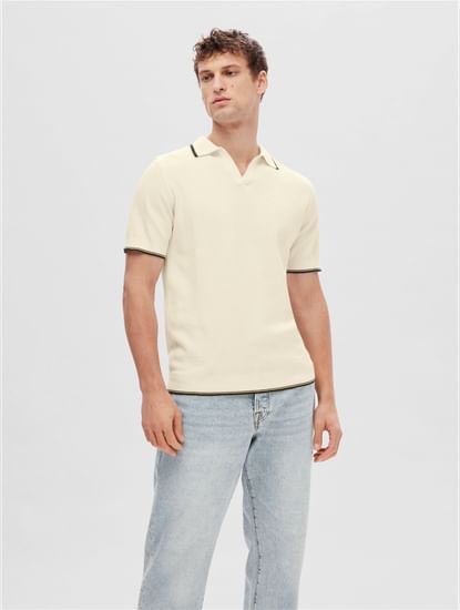 Slim Fit Zip-top polo shirt