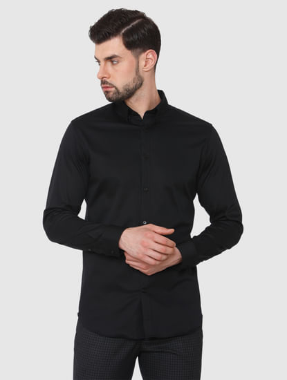 Black Formal Full Sleeves Shirt