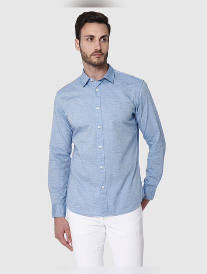 Blue Full Sleeves Shirt
