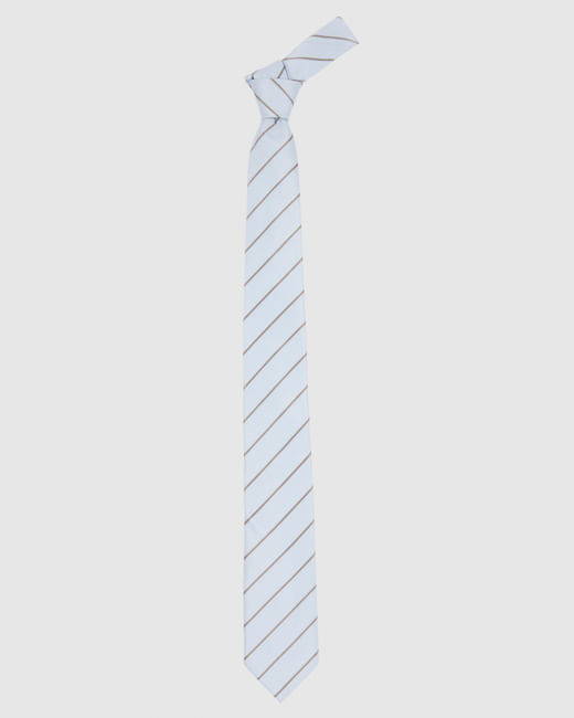 Light Blue Striped Tie