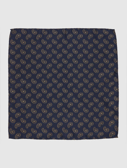 Navy All Over Print Bow Tie