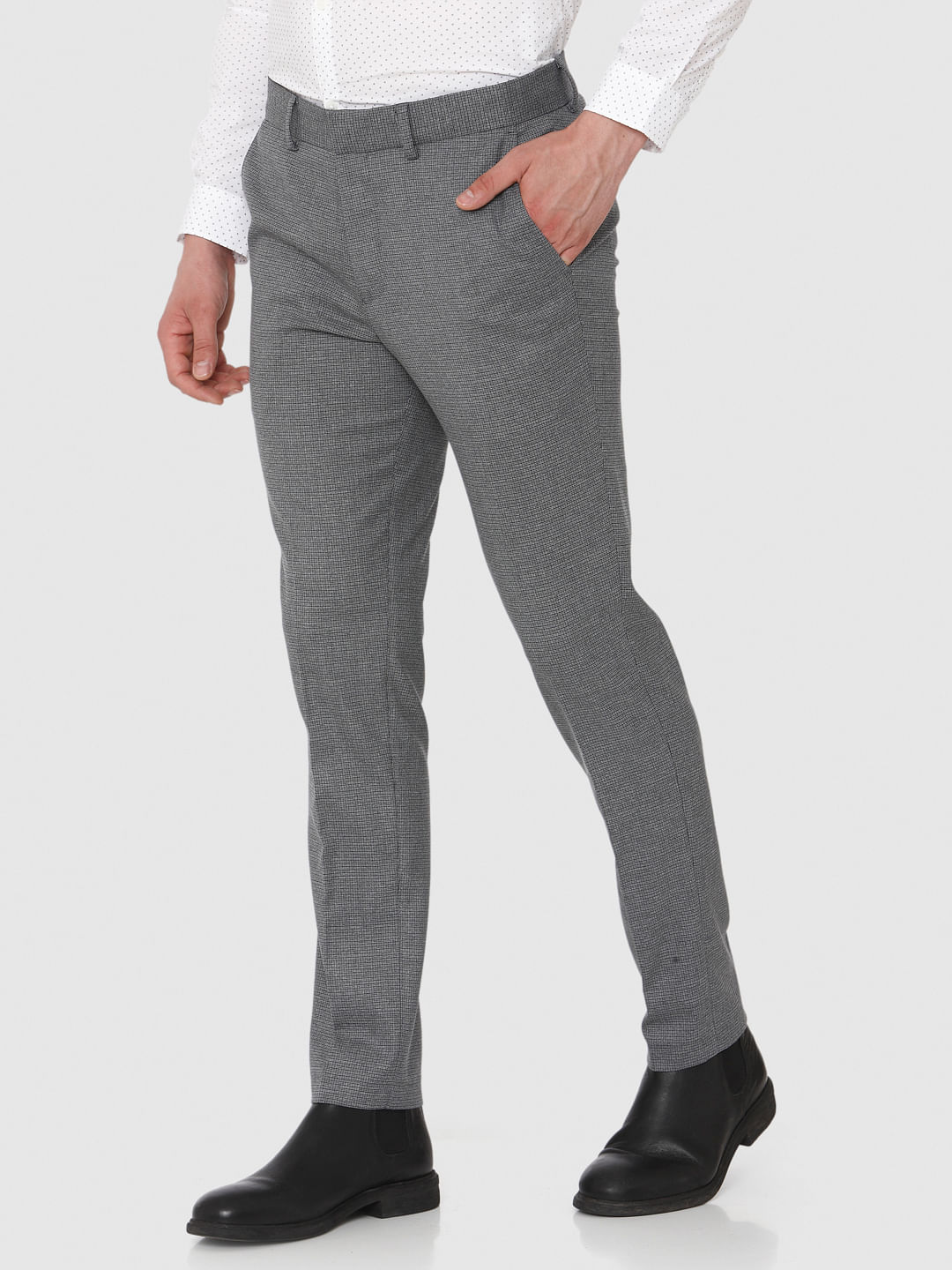 formal gray pants