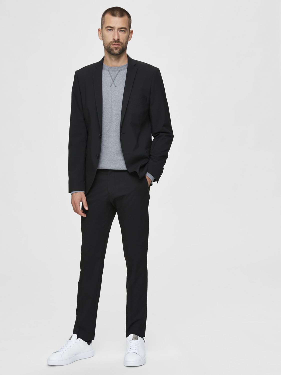 Peter England Elite Formal Trousers  Buy Peter England Elite Mens Black  Solid Slim Fit Formal Trouser Online  Nykaa Fashion