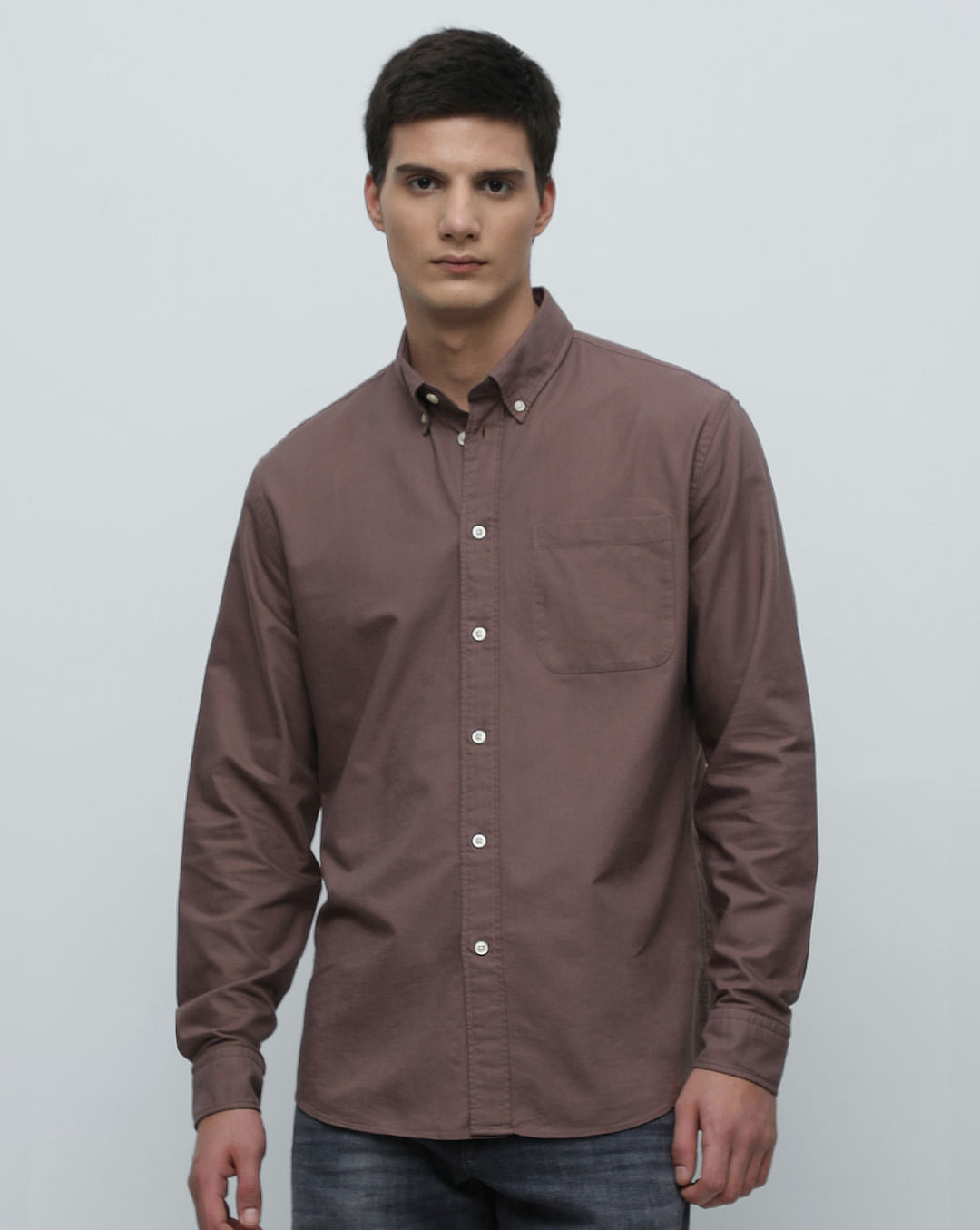 Buy Brown Oxford Shirt for Men Online at SELECTED HOMME